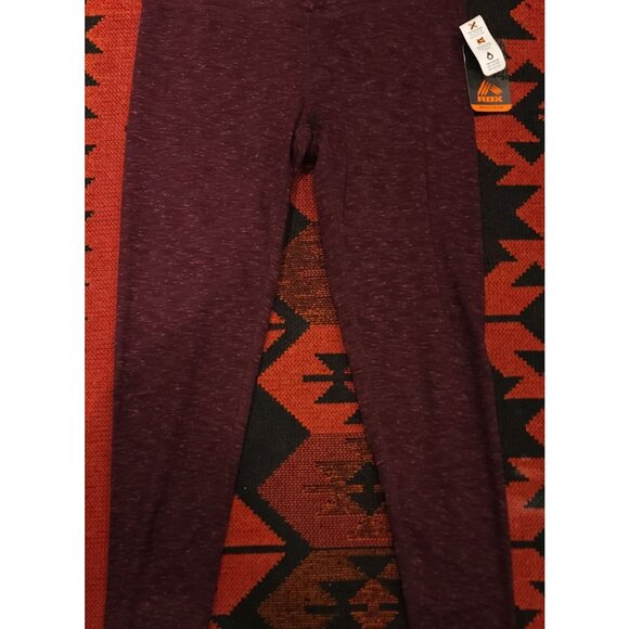 NEW RBX Women's Burgundy Heathered Leggings M High Waist. - Picture 1 of 9